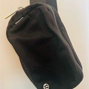 lululemon athletica Black Belt Bag Minimalist Design